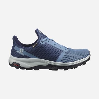 Női Salomon OUTBOUND PRISM GORE-TEX Túracipő SA3461087 Kék